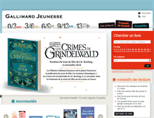 Tablet Screenshot of gallimard-jeunesse.fr